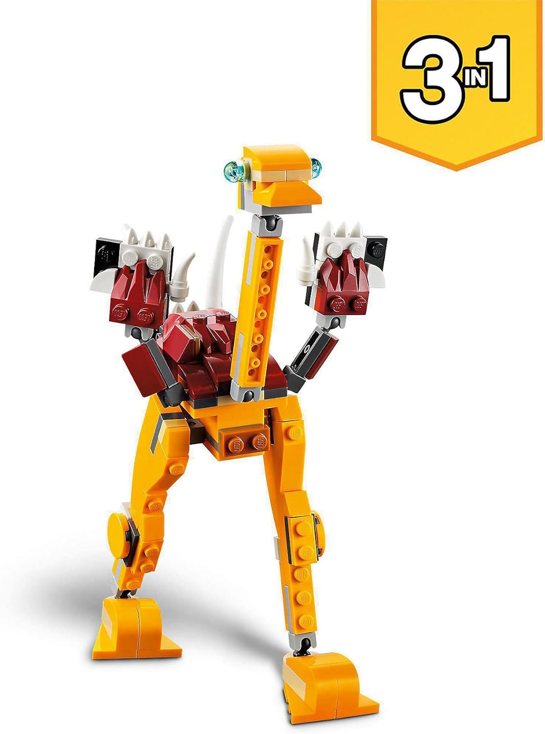 LEGO 31112 Creator 3 in 1 Wild Lion, Ostrich, Warthog, Animal Figurines Toy for Children from 7 Years