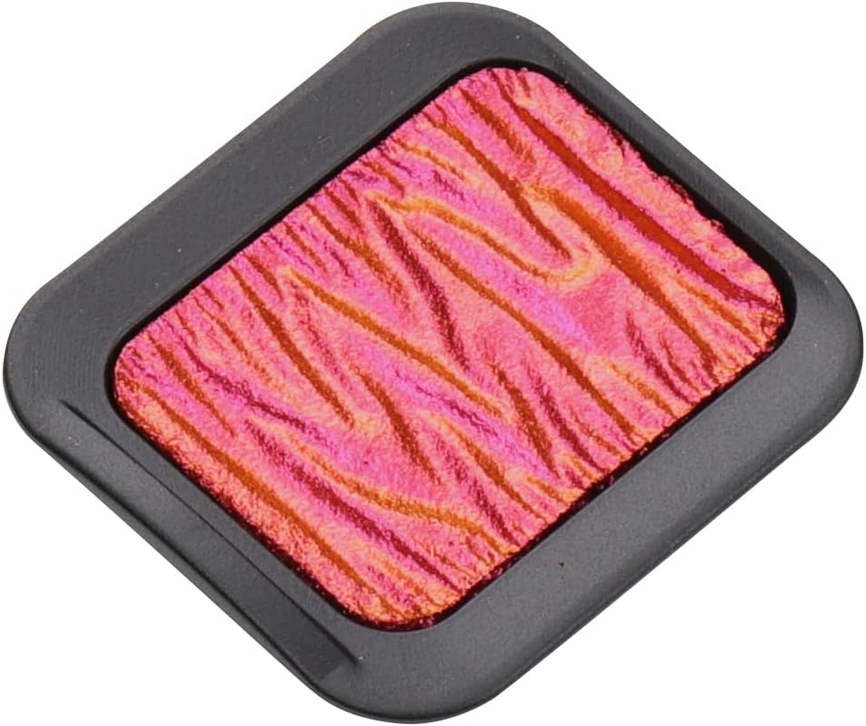 Finetec Premium Watercolor Pan - Red/Gold (Flip-Flop)