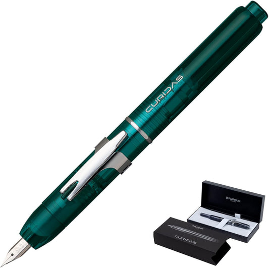 PLATINUM Fountain Pen, Curidus, Urban Green, Fine Point, PKN-7000#43-2