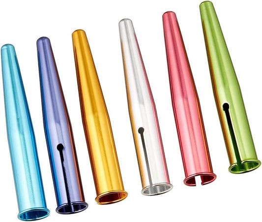 Kutsuwa HiLine Pencil Cap, Pack of 6, Assorted Metallic Color (RB016)