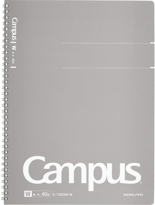 Kokuyo campus Twin Ring Notebook plain 40 sheets A4 scan -T223W-M