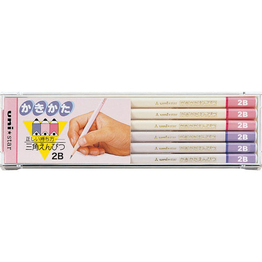Mitsubishi Pencil pencil Uni Star US439 triangle dozen pink
