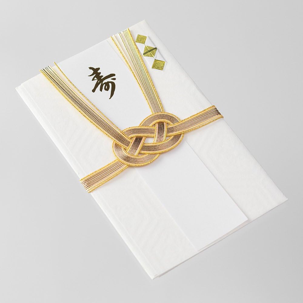 Midori 25423006 Gift Bag, Gold Seal, Large Gold Enclosure, Wedding Gift