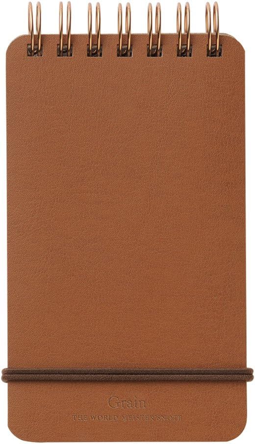 DESIGNPHIL Midori WM Ring Memo Grain Brown