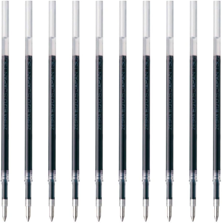 ZEBRA B-REQ5-BL Slari Oil-Based Ballpoint Pen Refill, EQ-0.5 Core, Blue, 10 Pieces