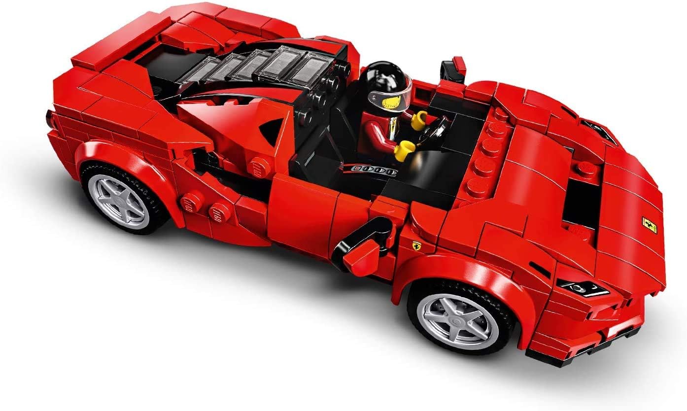 Lego 76895 Speed Champions Ferrari F8 Tributo Racer Toy, with Racing Driver Minifigure, Race Cars Building Sets, 7 years and up.