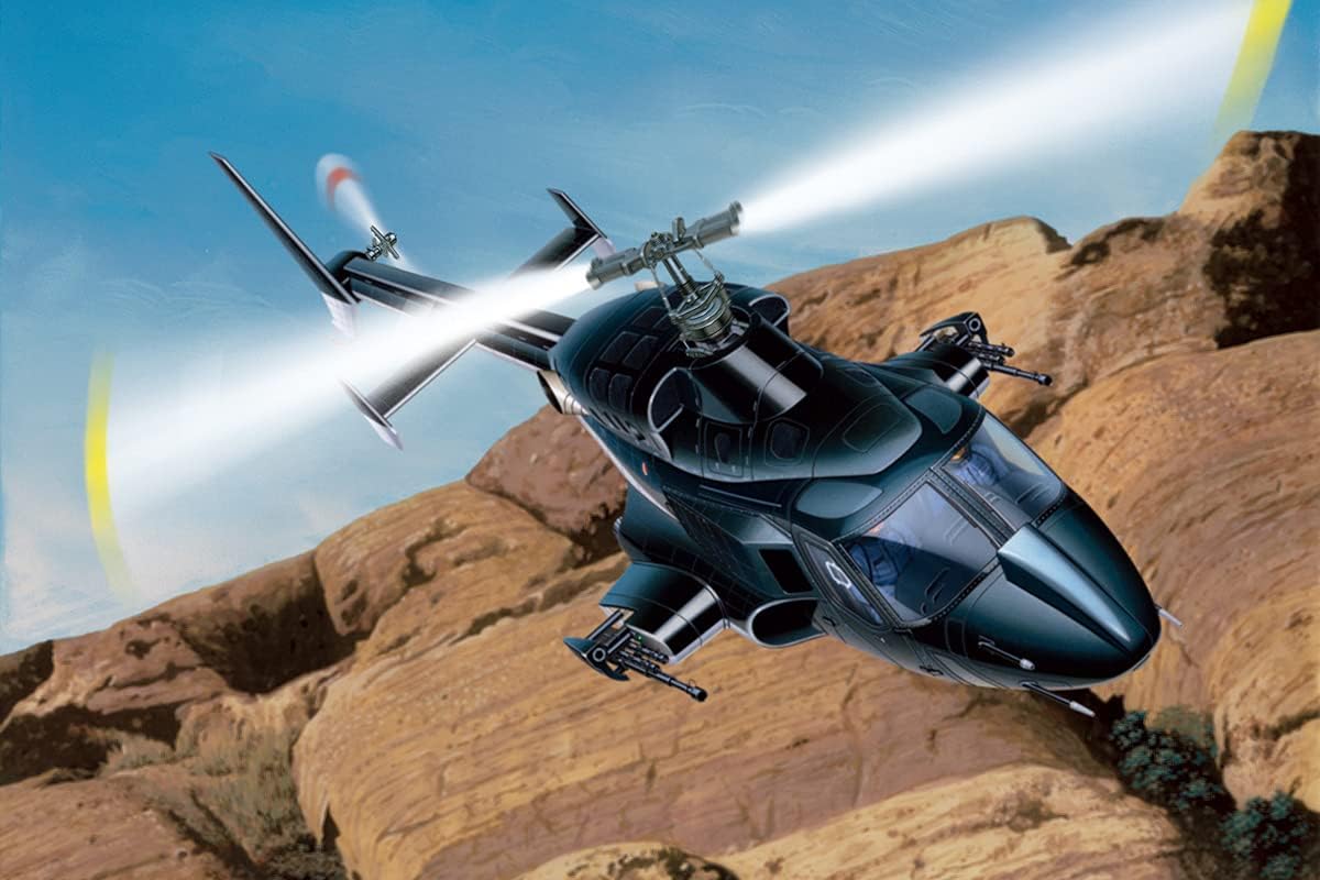 Aoshima Airwolf Clear Body 1:48 Model Kit
