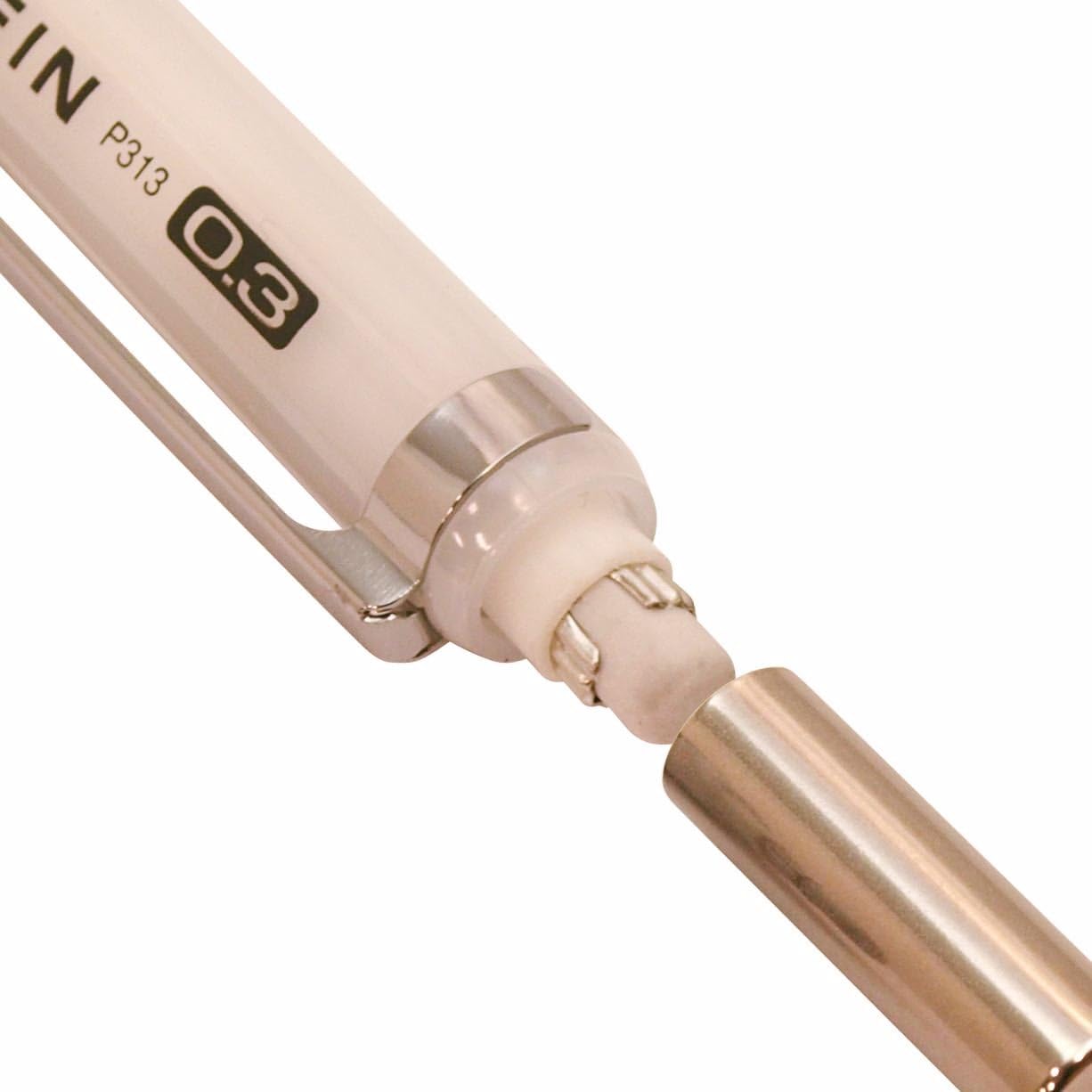 Pentel Ain Mechanical Pencil, 0.5mm, Metallic Red (P315-MB)