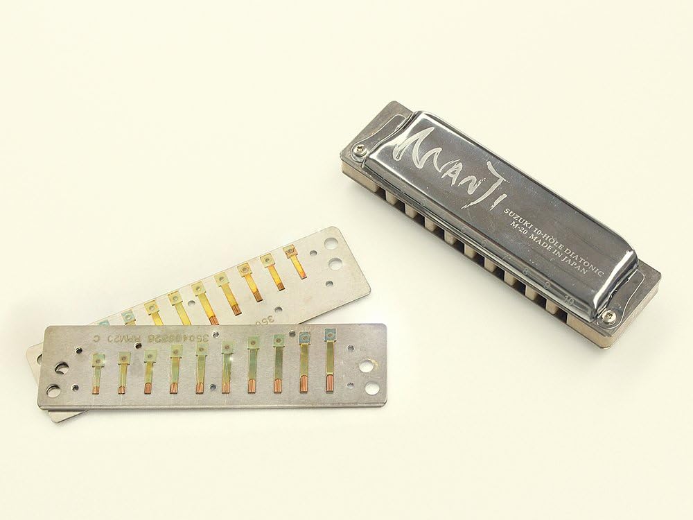 Suzuki RP-M-20-F# Replacement Reed Plates for Manji Harmonicas, Key of F#