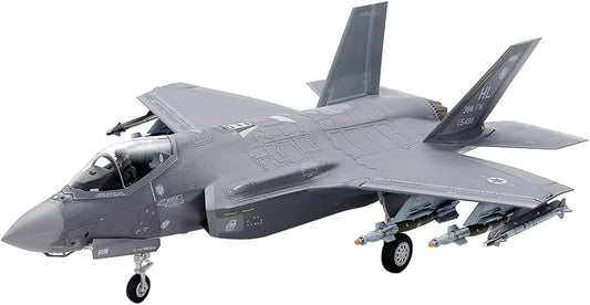 TAMIYA 60792 1:72 F-35A Lightning II - Faithful Replica, Plastic Kit, Crafts, Model Kit, Assembly, Unpainted, Multi-Coloured