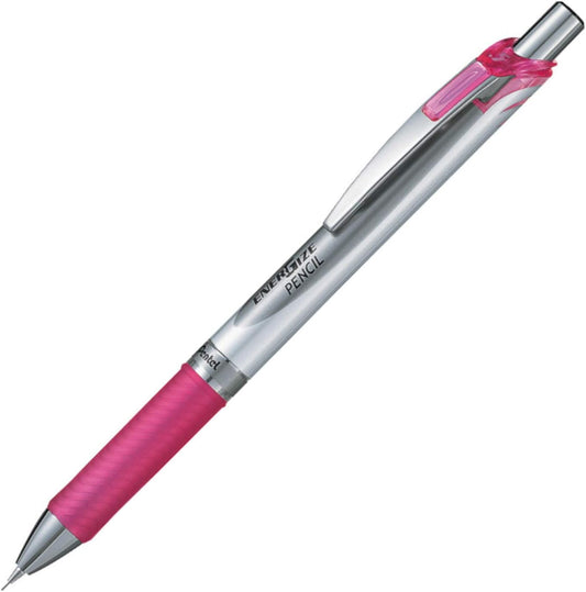Pentel Mechanical Pencil, Energize, 0.5mm, Silver & Pink (PL75-P)
