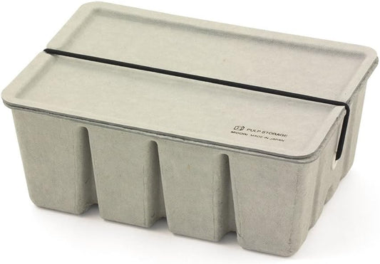 Midori 16097006 Pulp Storage Card Box, Gray