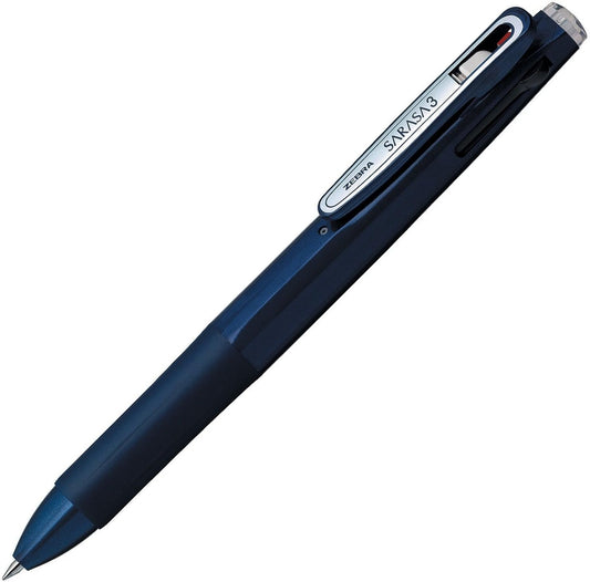 ZEBRA B-J3J2-NV 3 Color Ballpoint Pen Sarasa 3B 0.5 Navy 10 Pens