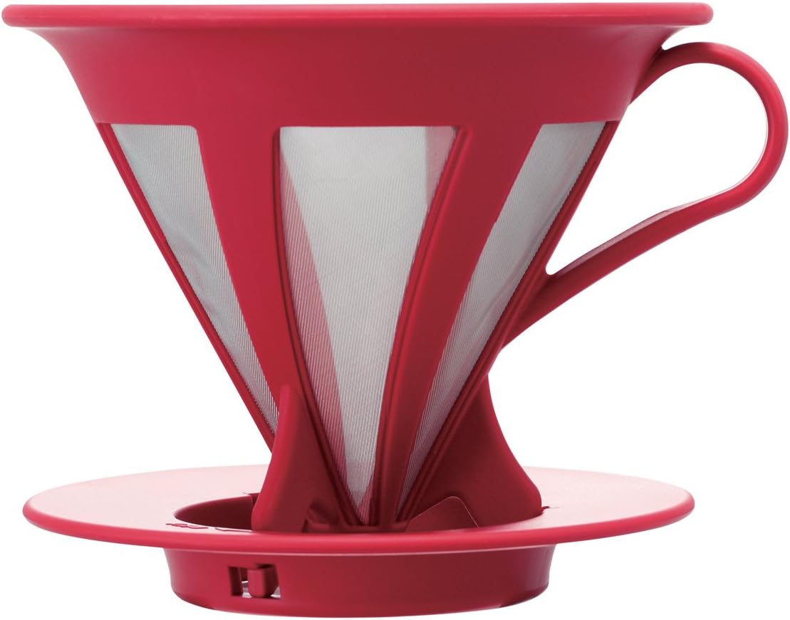 HARIO Never Have To Buy Paper Filters Again Again, One size, Red