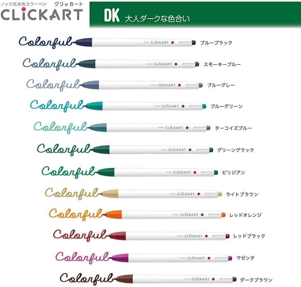 ZEBRA Knock Felt Pen, CLICKART, blue