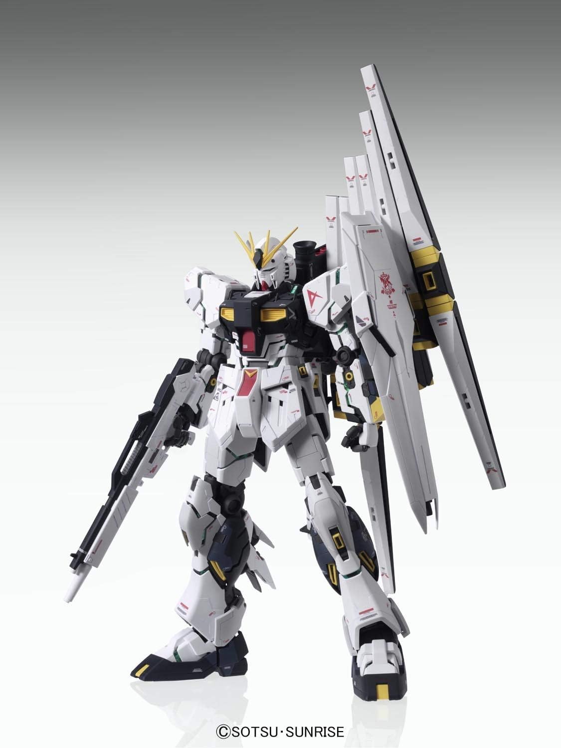 Bandai 5055454 Rx-93 Nu Gundam (Ver. Ka) MG Model Kit, from Char'S Counterattack,White/Black
