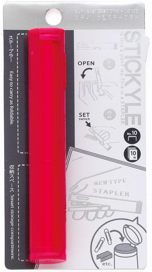Sunstar Pen Type Stapler Stickyle, Shocking Pink (S4763246)