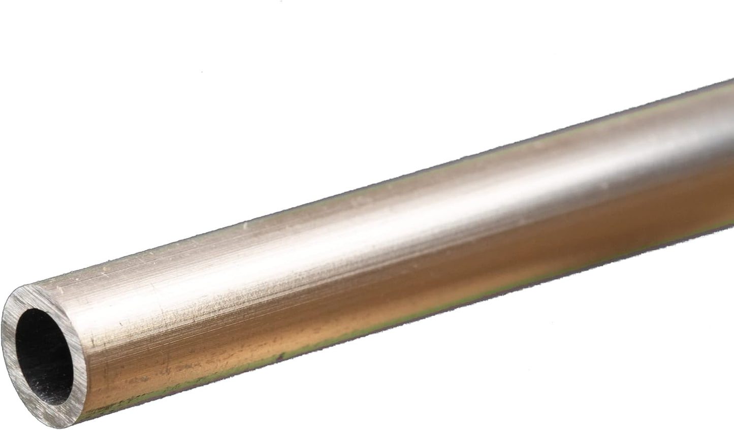 K & S K&S 83062 Round Aluminum Tube, 5/16" OD x 0.049" Wall x 12" Long, 1 Piece, Made in The USA