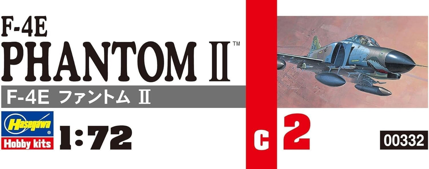 Hasegawa 1/72 F-4E Phantom II Model Kit – Military Aircraft Collectible
