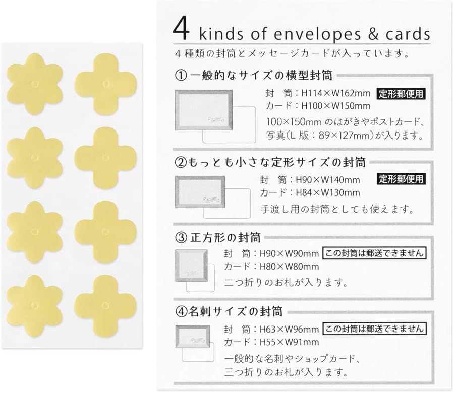 Card letter set, frame