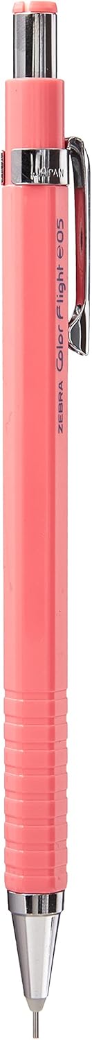 ZEBRA Color Flight 0.5mm Lead Mechanical Pencil, Coral Pink Body (MA53-COP)