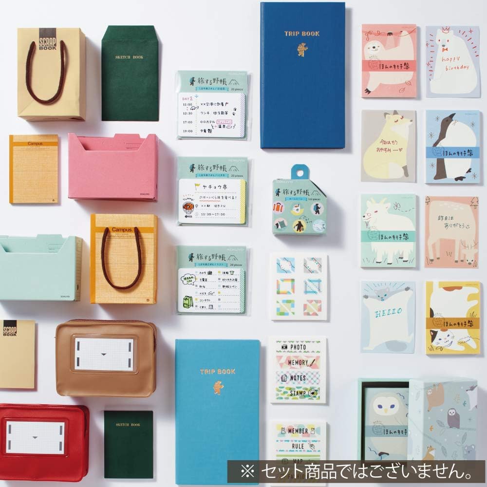 Kokuyo Mini Pouch Retorobungu Red JB-RBMP10-1