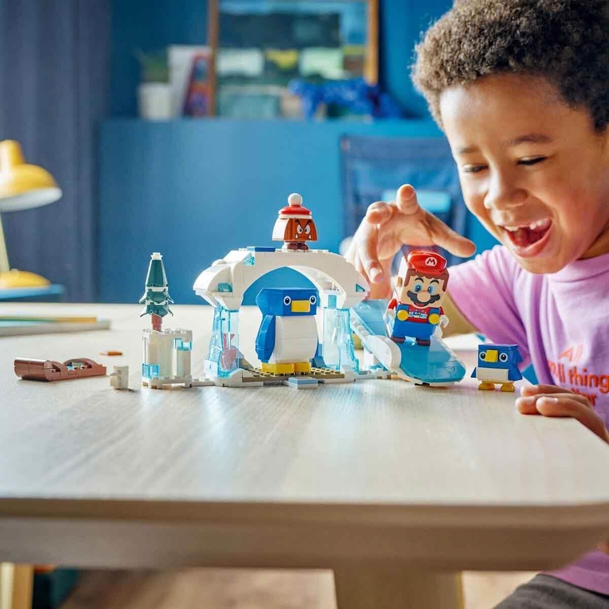 LEGO Super Mario Expansion Set: Penguin Family Snow Adventure with Goomba Figure and Penguin Interactive Toy, Gift for Boys, Girls, Gamers Ages 7 and Up 71430