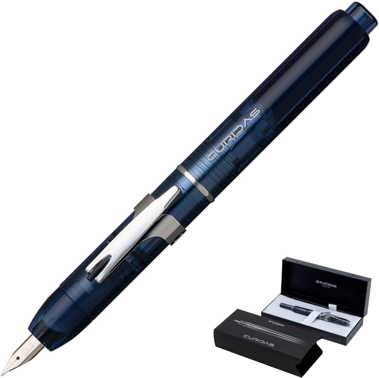 PLATINUM Fountain Pen, Curidus, Abyss Blue, Medium Point, PKN-7000#50-3