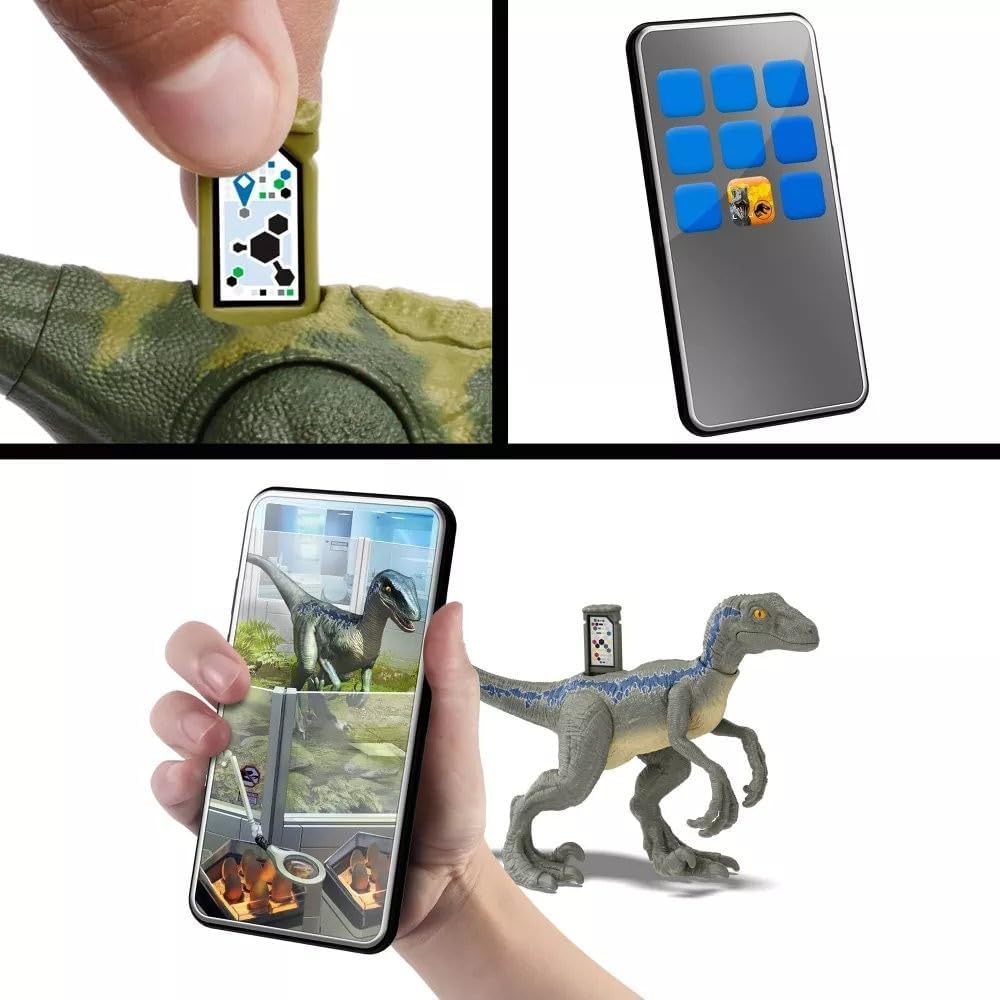 Jurassic World Indominus Rex Dinosaur Toy with Lights, Sounds, Chomp and Side to Side Neck Motion, Camouflage N Battle I-Rex, Digital Play