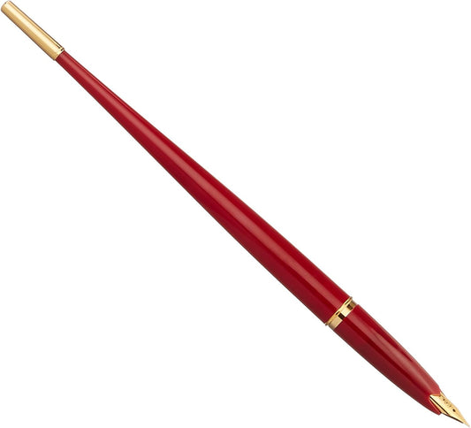 PLATINUM Fountain Brush Pen, Red Body (1000ANPack#10)