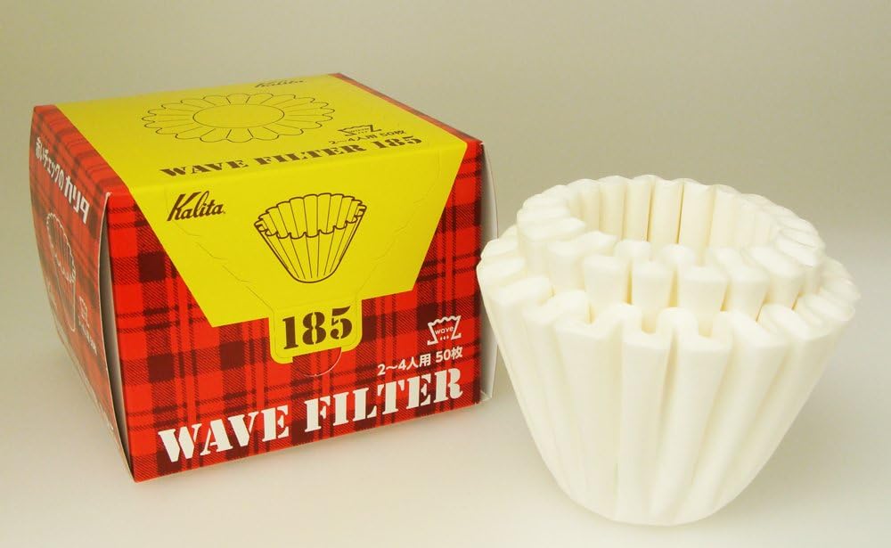 Karita Kalita Coffee Paper Filter Wave Filter for 2 to 4 People, 150 Sheets (50 x 3), White, #22210, Stylish, Camping, Outdoors, Coffee House, Antique, Wedding, Celebration, Gift, Birthday, Women,