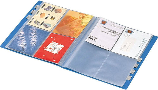 KOKUYO Hase-220NB A4-S capacity allowed Kokuyo post card holder fixed blue (japan import) 120 sheets