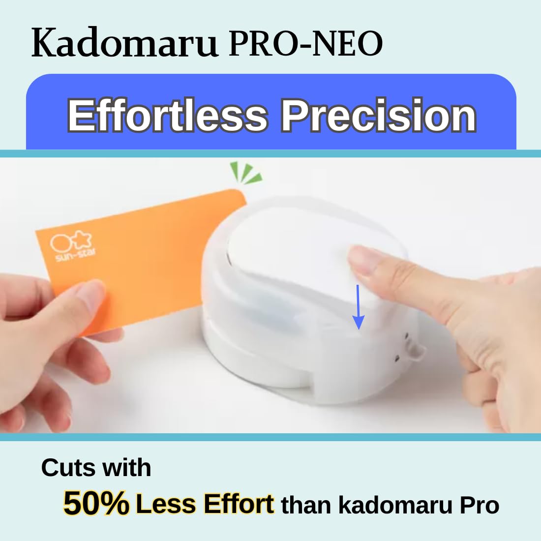 Sunstar Stationery Corner Cutter Kadomaru PRO NEO White with Authentic Hologram US, EU Only