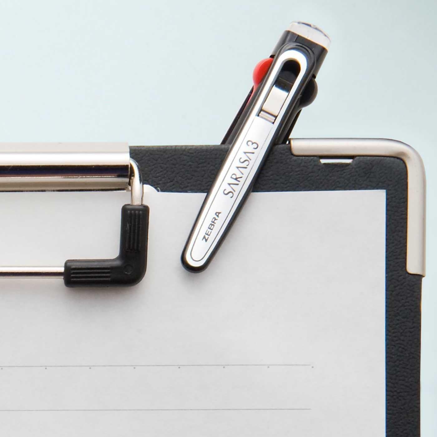 ZEBRA Multi Function Sarasa 2, Black/Red Ink Ballpoint Pen, 0.5mm Mechanical Pencil, Pink Body (SJ2-P)