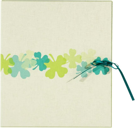 Midori 33114006 Colored Paper, Colored Paper, Bi-Fold, Ribbon, Clover Pattern, Product Size: 10.7 x 19.1 inches (272 x 485 mm), 5.1 oz (145 g)