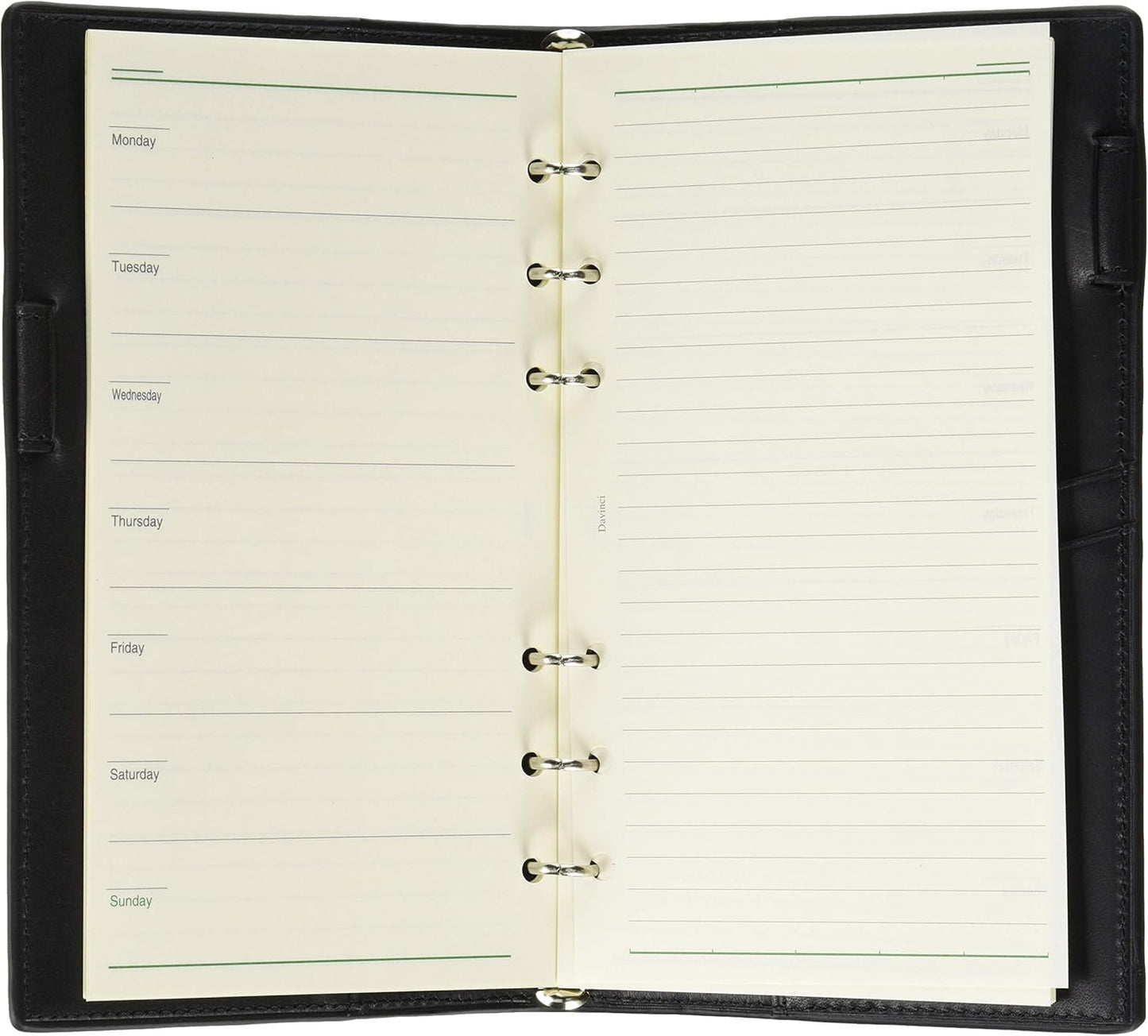 Raymay Fujii Da Vinci Grande All Earth Personal Notebook Bible Size Slim Black JDB4055B