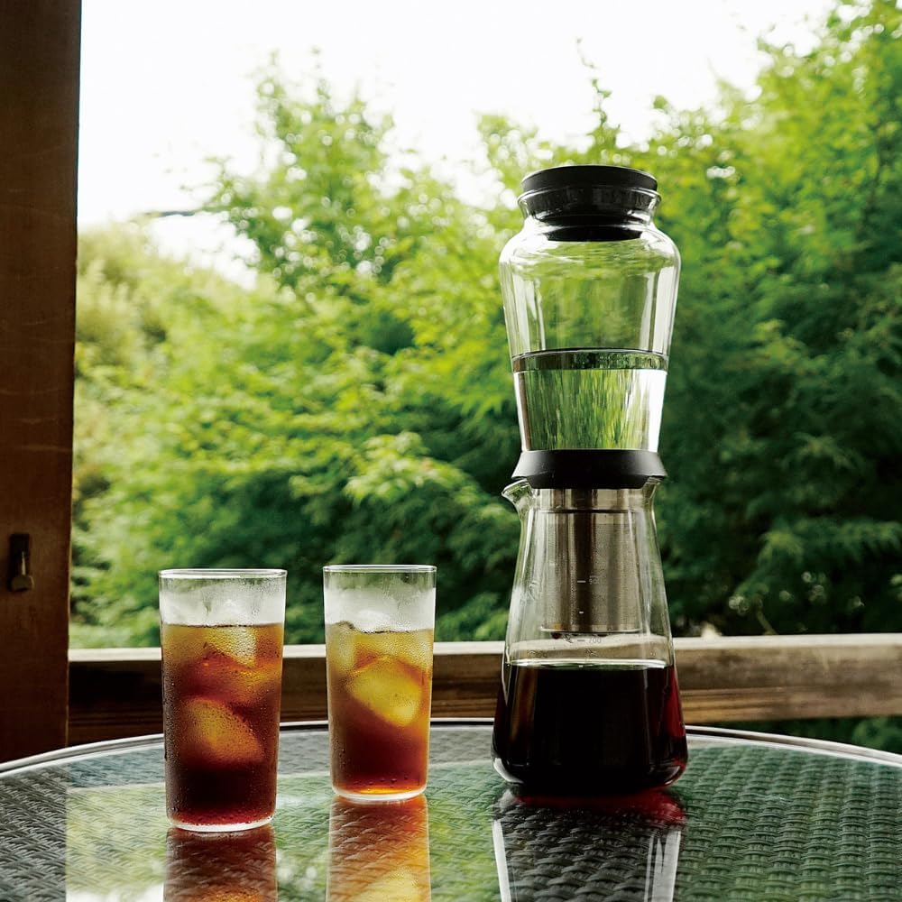 HARIO SBS-5B Slow Drip Brewer HARIO SHIZUKU (600ml), Black, One size