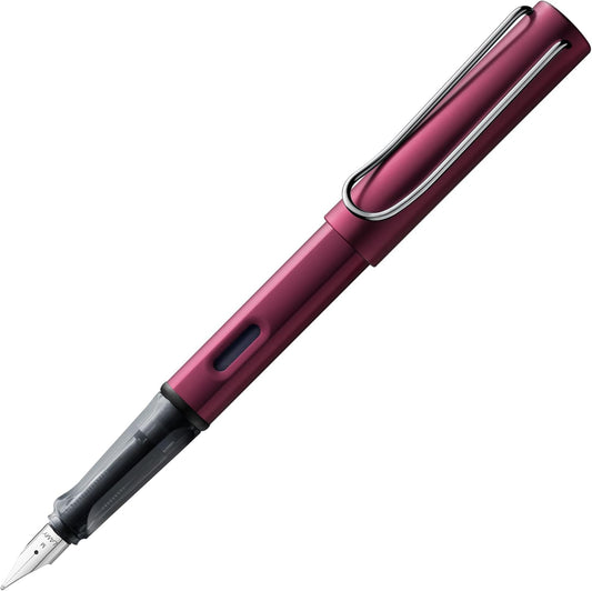 LAMY AL-star black purple - Fountain Pen with ergonomic grip & polished steel nib in size M - lightweight aluminum body - including LAMY T 10 blue cartridge - Right-Handed