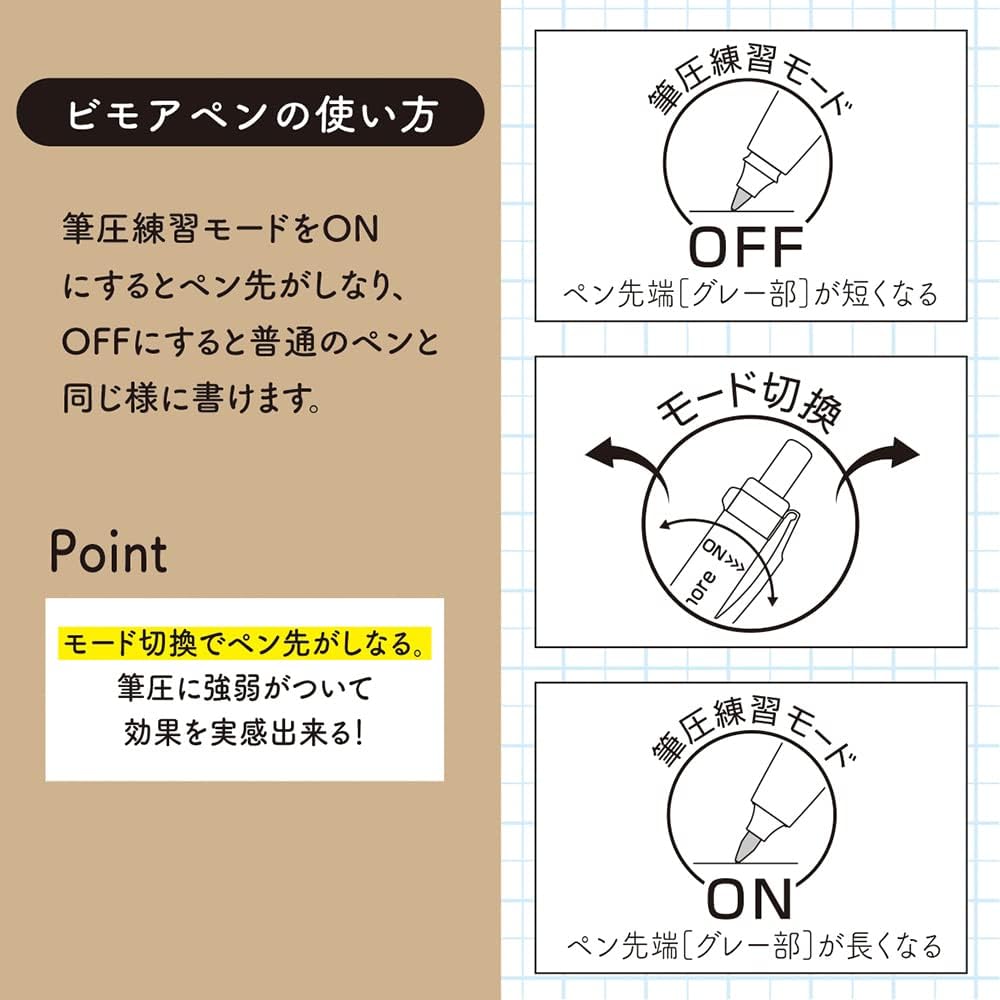 ZEBRA SE-JJ114-BGR Gel Ballpoint Pen, Bimoor Notepad Set, Beautiful Letters, Black Ink, Blue Gray Axis