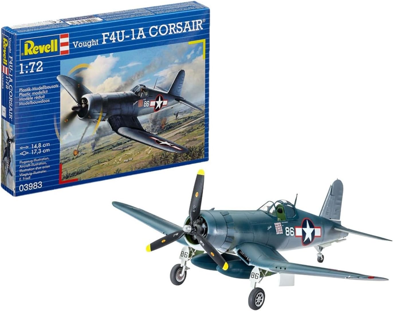 Revell Germany Vought F4U-1A Corsair Airplane Model Kit