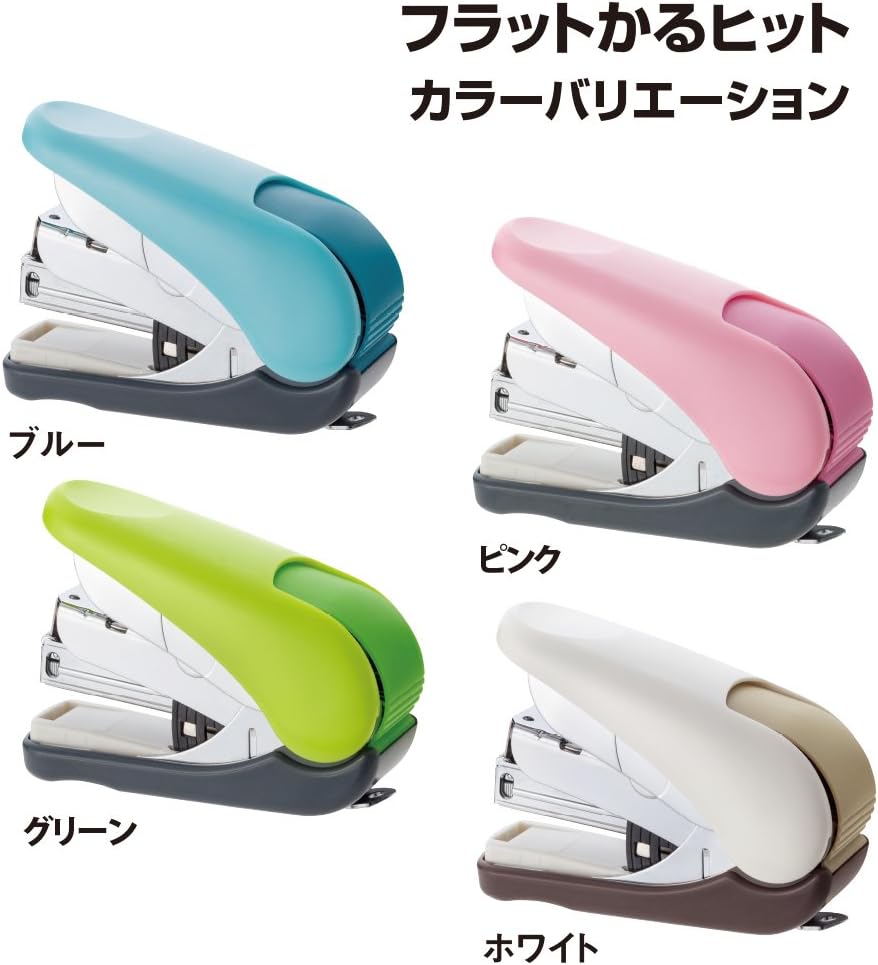 Plus Stapler ST010VN 30-714 Flat Clark Hit, 32 Bound, White