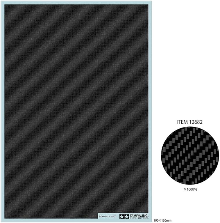 TAMIYA 12682 1:6/1:12/1:24 Carbon Decor Twill/Ex.Fine Model Building, Crafts, Hobby, Gluing, Accessories, Part