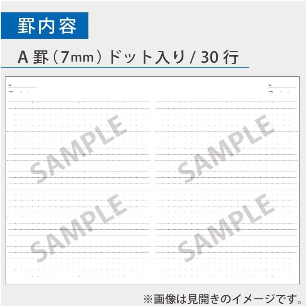 KOKUYO Campus Notebook, 7mm Dot Ruled, Semi-B5, 30 Sheets, 5 Colors, Pack of 5 (NO-3CATNX5)