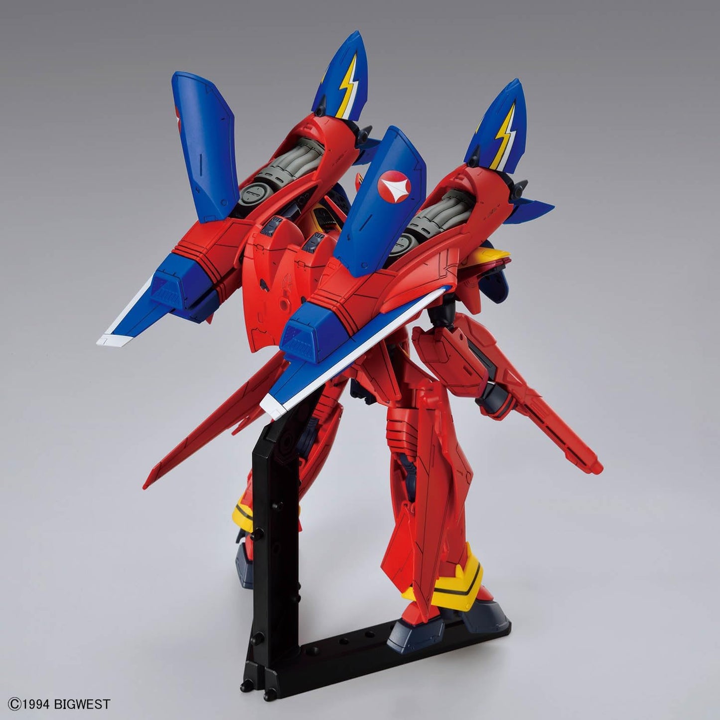 Bandai Hobby - Macross 7 - (2691355) #05 VF-19 Custom Fire Valkyrie with Sound Booster, Bandai Spirits HG 1/100 Model Kit