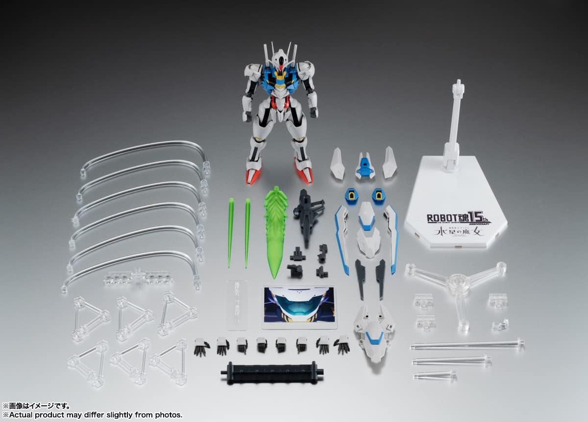 TAMASHII NATIONS - Mobile Suit Gundam: The Witch from Mercury - XVX-016 Gundam Aerial ver. A.N.I.M.E. ~The Robot Spirits 15th Anniversary, Bandai Spirits The Robot Spirits Figure