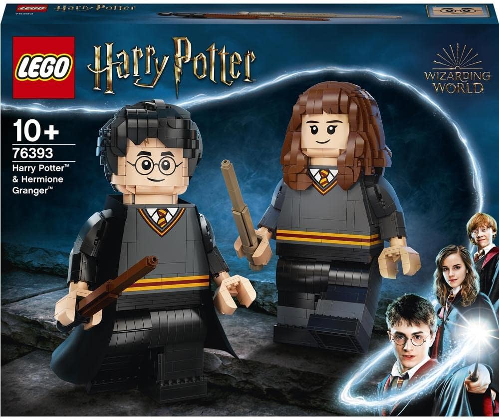 Lego Wizarding World Iconic Brick-Built Harry & Hermione 76393 Building Set for ages 10+ years