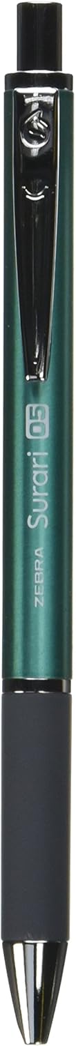 ZEBRA Emulsion Ink Ballpoint Pen Surari 300 0.5mm Point, Blue Green Body (BAS38-BG)