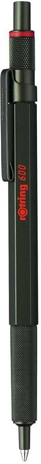 rOtring 600 Ballpoint Pen | Medium Point | Black Ink | Green Barrel | Refillable