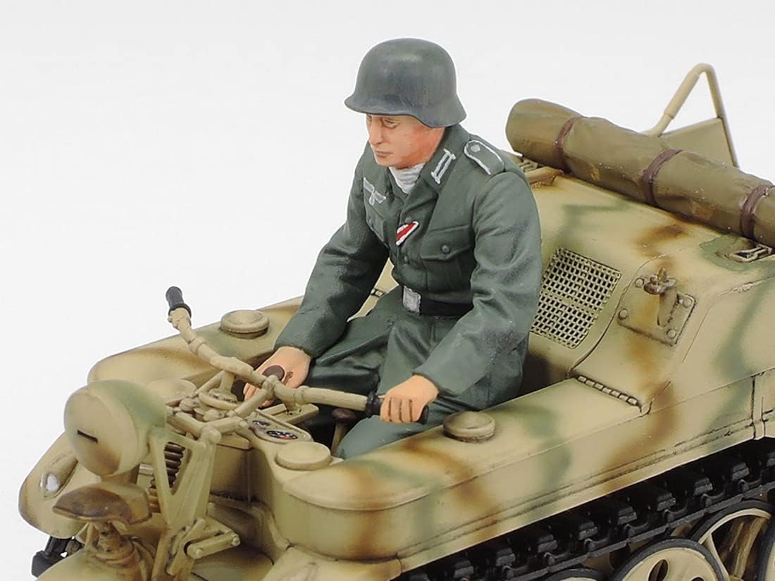 TAMIYA 35377-000 Military 35377 1:35 German Sd.Kfz.2 Kettenkrad (with Product) Faithful Replica, Model Building, Plastic Kit, Crafts, Hobby, Model Kit, Assembly, Unpainted