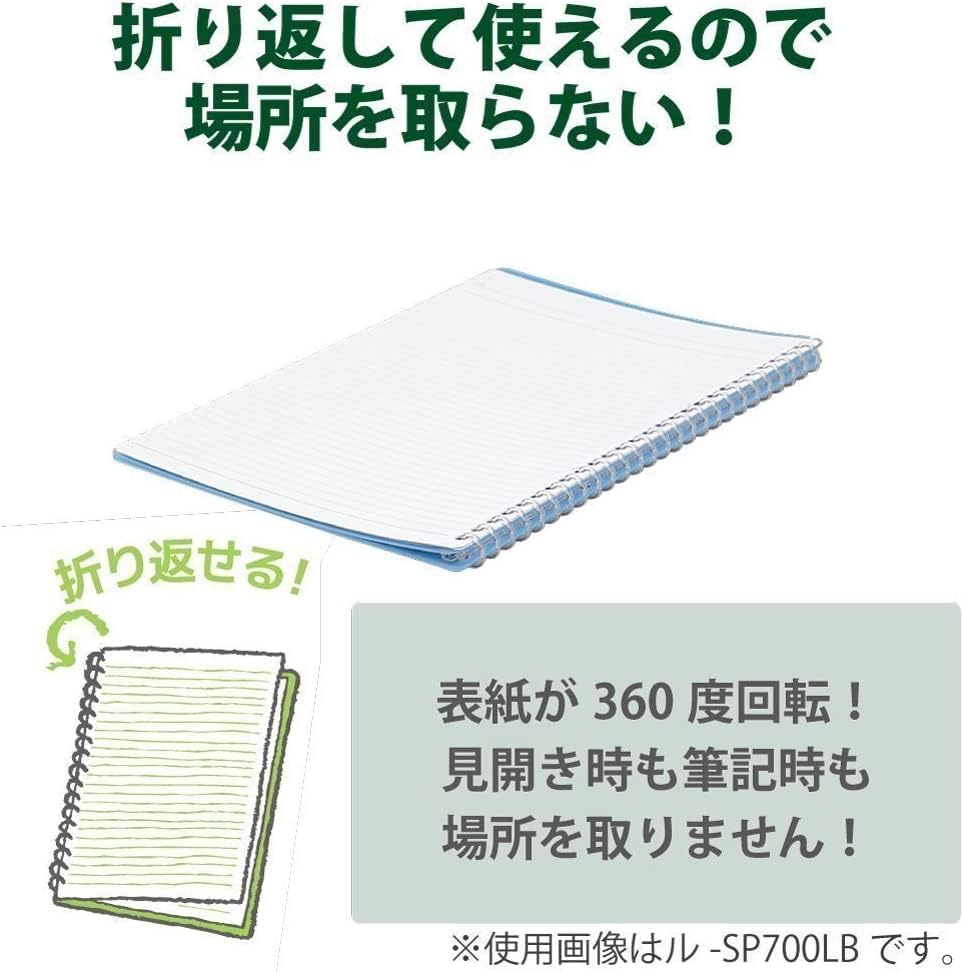 Kokuyo Campus Smart Ring Binders 3 Pack, B5 Light Colors Binder Notebooks, Up to 25 Sheets 26 Holes Slim Binder Folder with 10 Campus Sarasara Loose-leaf Paper Each for Study and Journal, Japan Import